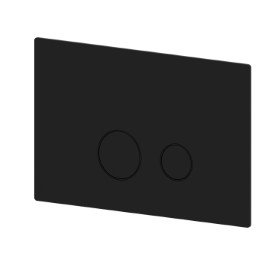 Toilet flush plate - finish Matt Black