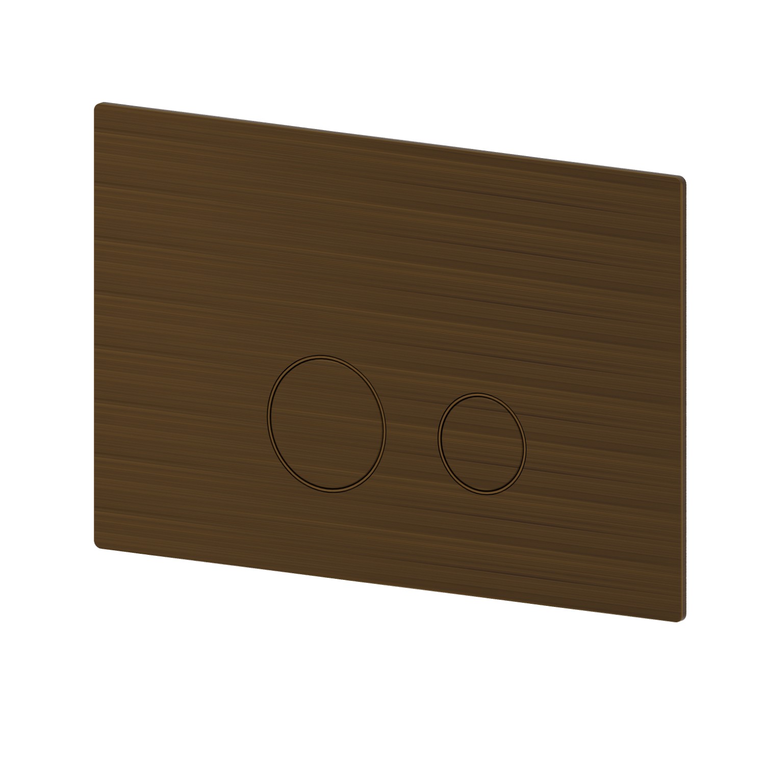 Toilet flush plate - finish Groove Bronze