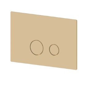 Toilet flush plate - finish PVD Glossy Gold