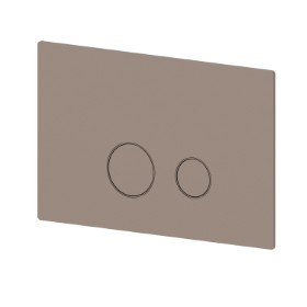 Toilet flush plate - finish Copper Glossy