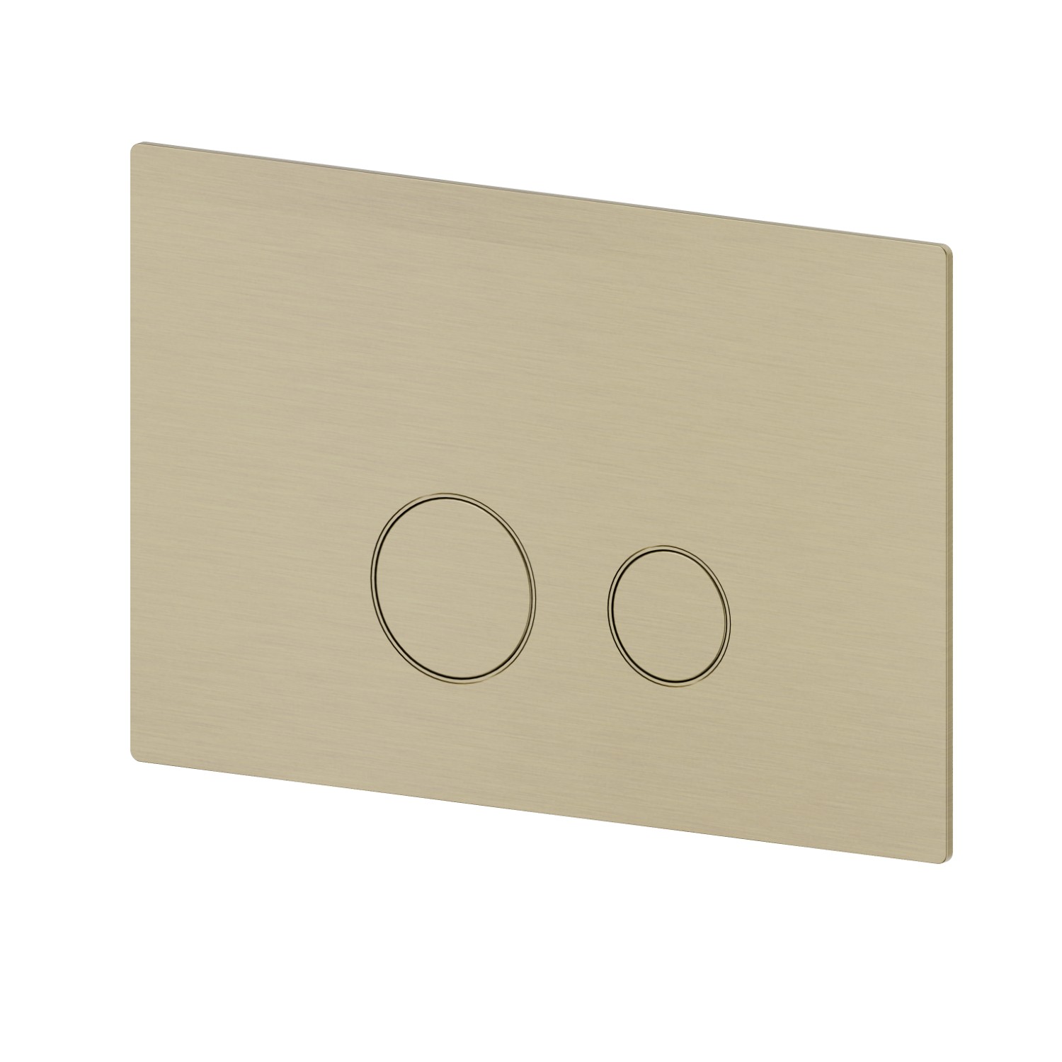 Toilet flush plate - finish PVD Brushed Pale Gold