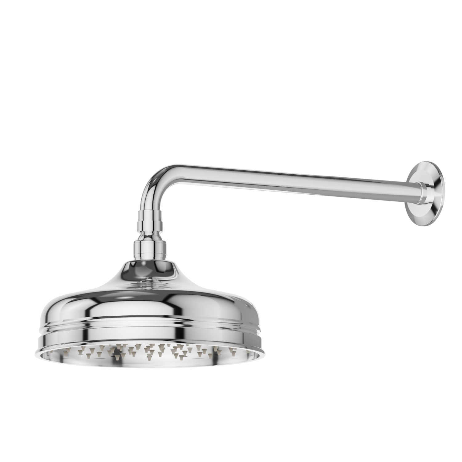 Wall brass head shower - finish Chrome