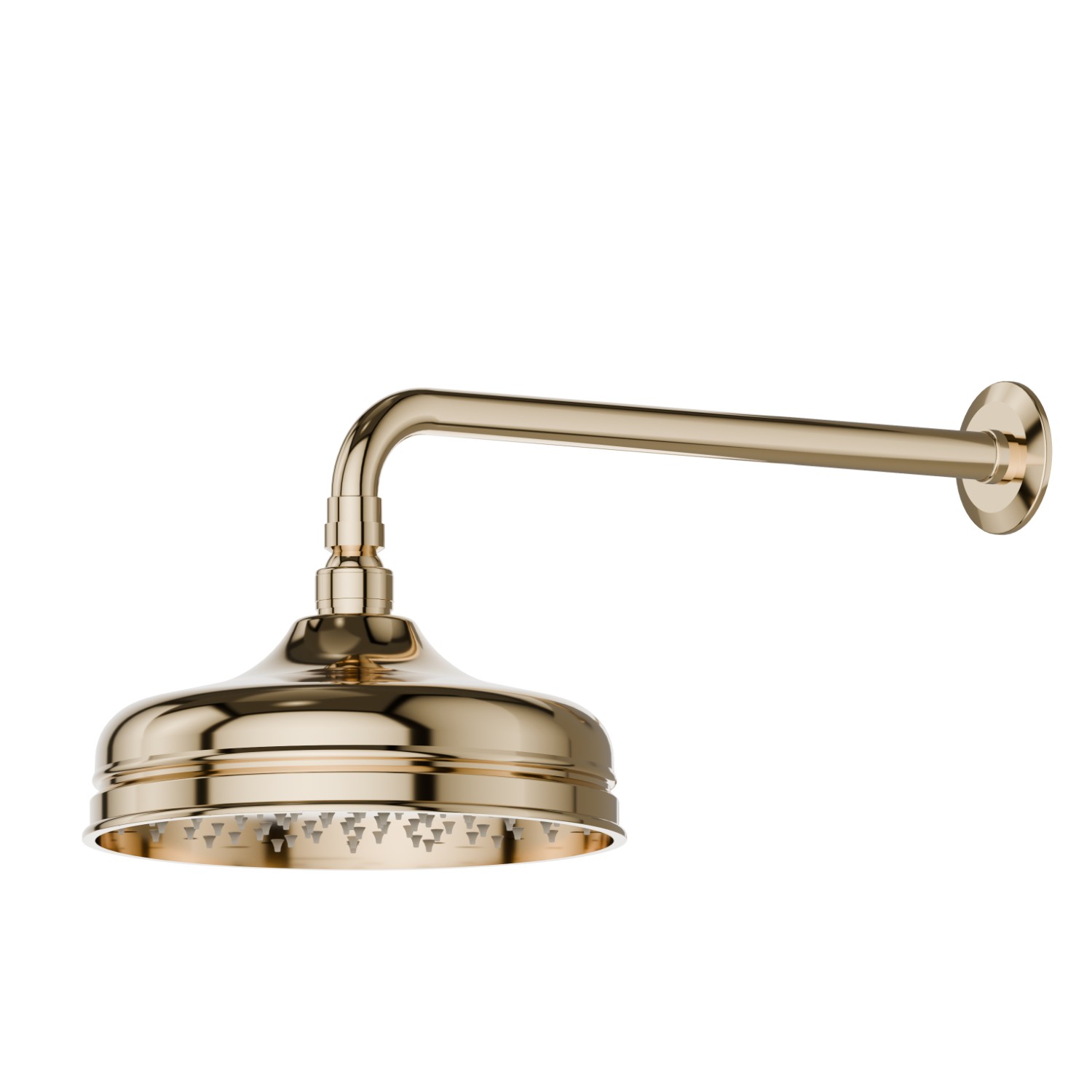 Wall brass head shower - finish Gold