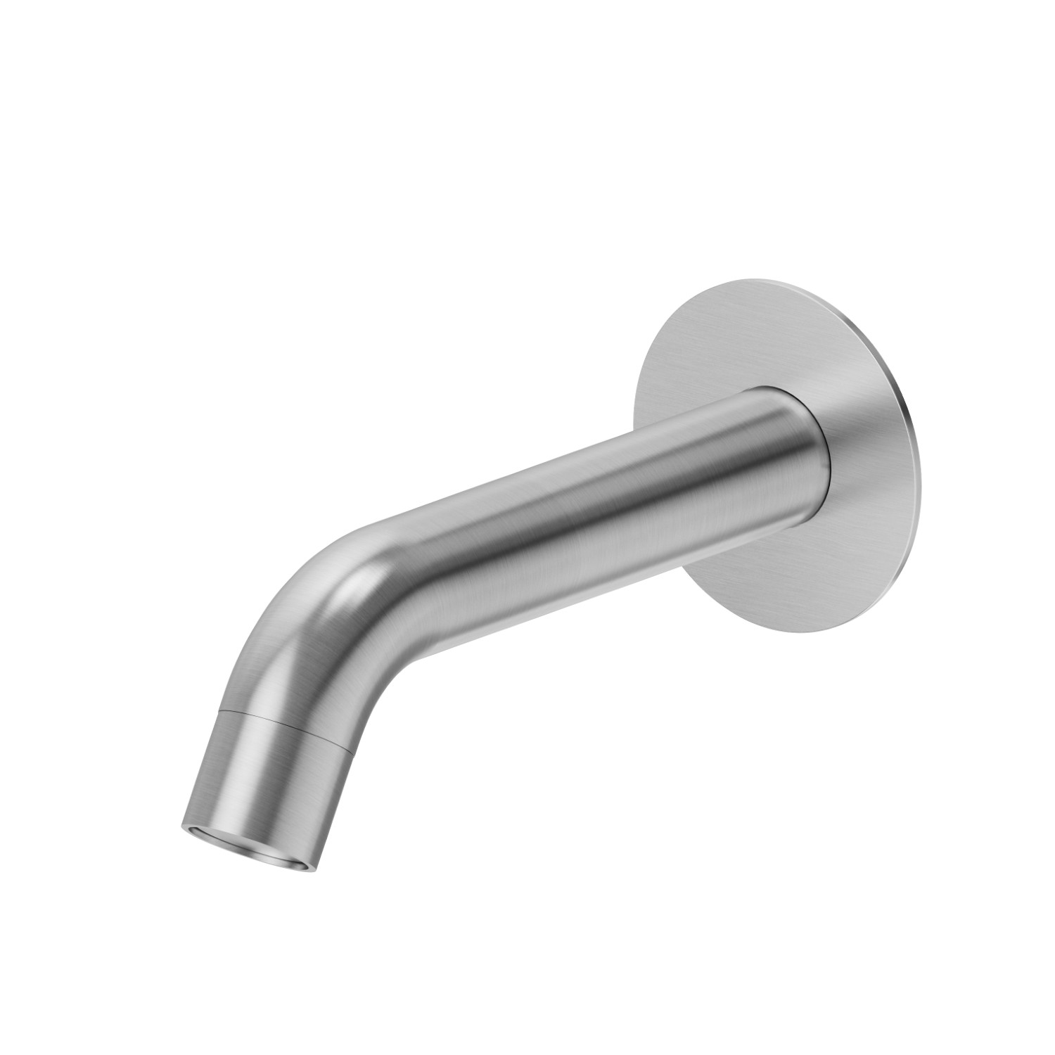 Wall spout for bath group with 3/4” connection - finish PVD Brushed steel