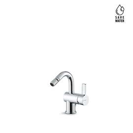 Single lever bidet mixer with 1" 1/4 pop-up waste set.