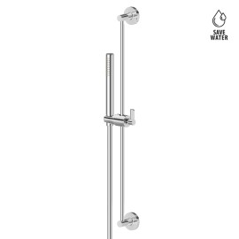 Complete shower set, with brass hand shower, LL. 150 cm flexible, without wall union.