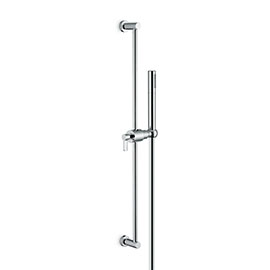 Complete shower set, with brass hand shower, LL. 150 cm flexible, without wall union.