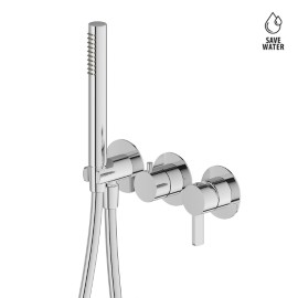 Complete concealed shower group