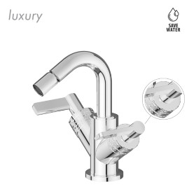Single hole bidet group