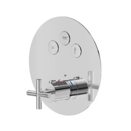 3 ways out thermostatic concealed mixer