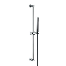 Complete shower set, with brass hand shower LL. 150 cm flexible, without wall union