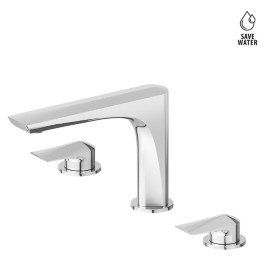 3-hole basin group without pop-up waste set