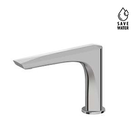 Deck-mounted washbasin spout. Without pop-up waste set