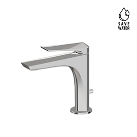 Single-lever basin mixer with 1”1/4 pop-up waste set