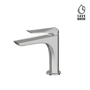 Single-lever basin mixer without pop-up waste set