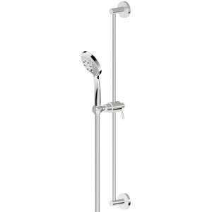 Asta saliscendi completa di doccia in ottone e flessibile LL. 150 cm, senza presa acqua