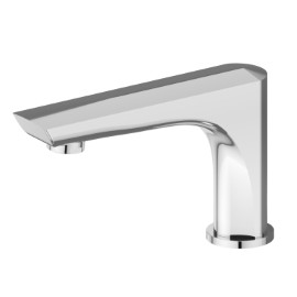 Deck-mounted bath spout