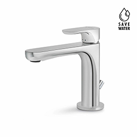 Single-lever basin mixer with 1”1/4 pop-up waste set