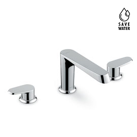 Nio 68900 3-hole basin group without pop-up waste set