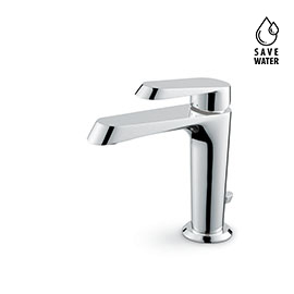 Single lever basin mixer with 1"1/4 pop-up waste set.