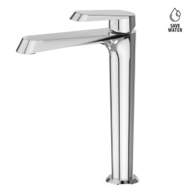 Single lever mixer, high version for above counter basin, wothout pop-up waste set.