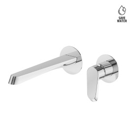 Single lever wall mixer group, without pop -up waste set.