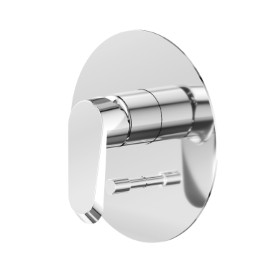 Single lever concealed mixer with two ways out diverter, 1/2" connections.