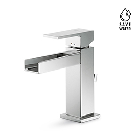 Single-lever basin mixer with 1”1/4 pop-up waste set