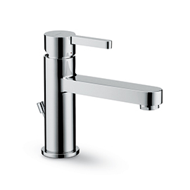 Single-lever basin mixer with 1”1/4 pop-up waste set
