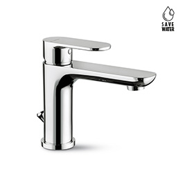 Single-lever basin mixer with 1”1/4 pop-up waste set