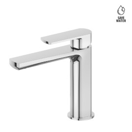 Basin mixer without pop-up waste