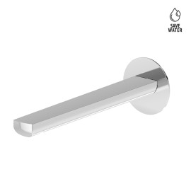Single lever wall mixer group without pop-up waste set