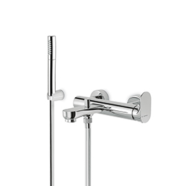 Complete bath group  with fixed shower holder, PVC flexible and ABS hand shower.