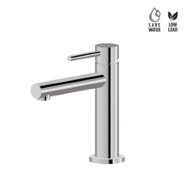 Single lever basin mixer without pop up waste set.