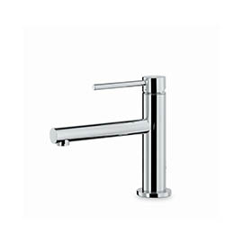 Single lever basin mixer without pop up waste set.