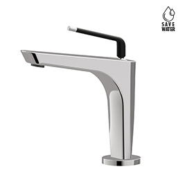 Single-lever basin mixer without pop-up waste set