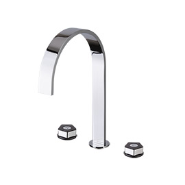 Gruppo lavabo a 3 fori con scarico da 1”1/4