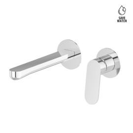 Single lever wall mixer group.