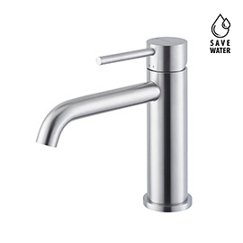Single lever basin mixer without pop up waste set