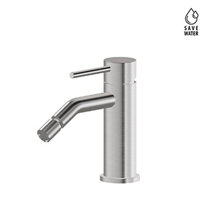 Single lever bidet mixer without pop-up waste set.