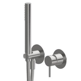 Shower group consisting of: concealed single lever bath mixer with shower set.