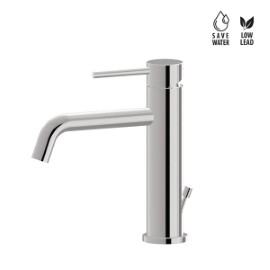 Single-lever basin mixer with 1”1/4 pop up waste set