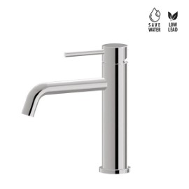 Single lever basin mixer without pop up waste set.