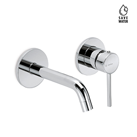 External part basin group consisting of: single-lever wall mixer, without pop-up waste set. 