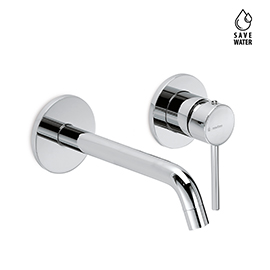 External part basin group consisting of: single-lever wall mixer, without pop-up waste set. 