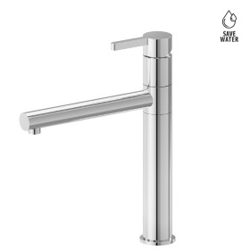 Single-lever sink mixer with swivel spout