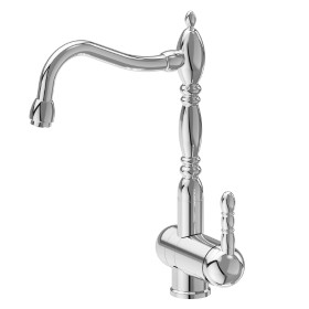 Single-lever sink mixer, with swivel and folding spout ”retro” style