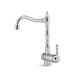Single-lever sink mixer, with swivel and folding spout ”retro” style