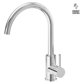 Single-lever sink mixer with swivel spout