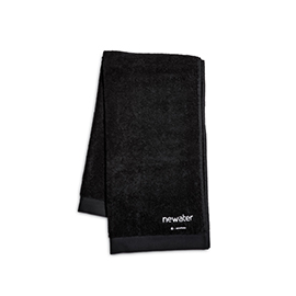 Asciugamano in spugna cm 100x150, colore nero